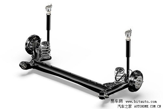 扭力梁式半独立悬架