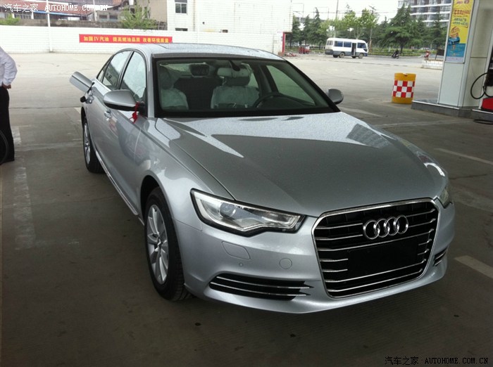 【图】论坛里第一台水晶银a6l提车记,求射精,求认证_奥迪a6l/a6(进口)