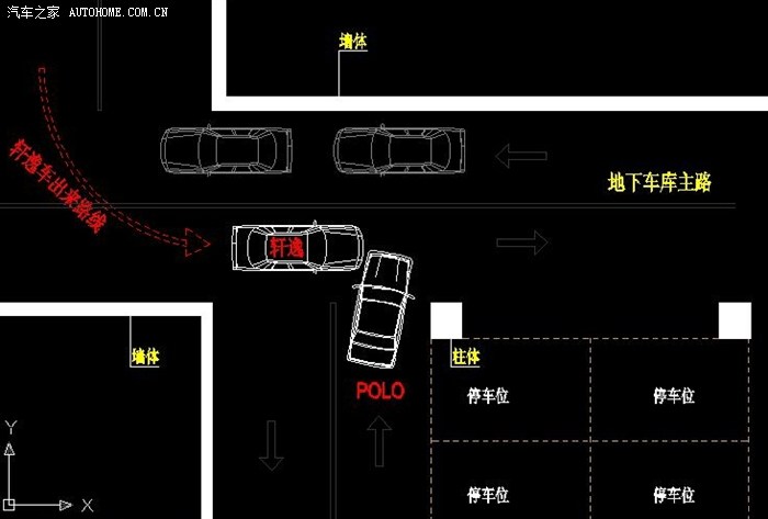 商场地下室发生的车祸求责任判定