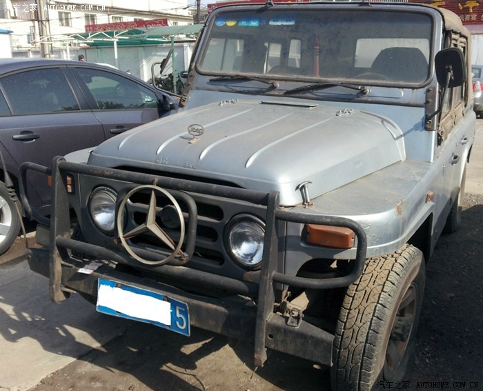 可惜了的超大标大奔立标jeep越野车