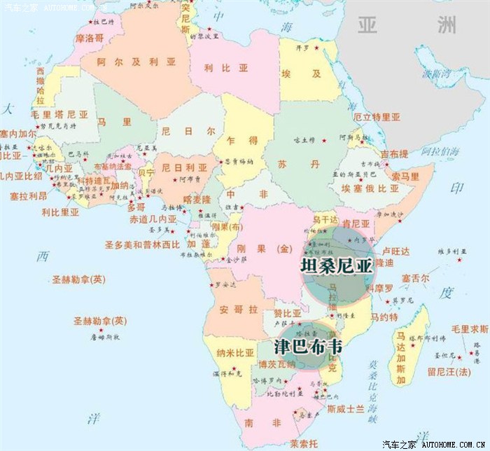坦桑尼亚位置图片