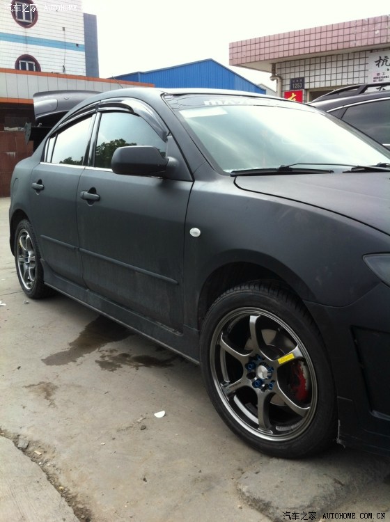 亚光黑经典马自达3轮毂