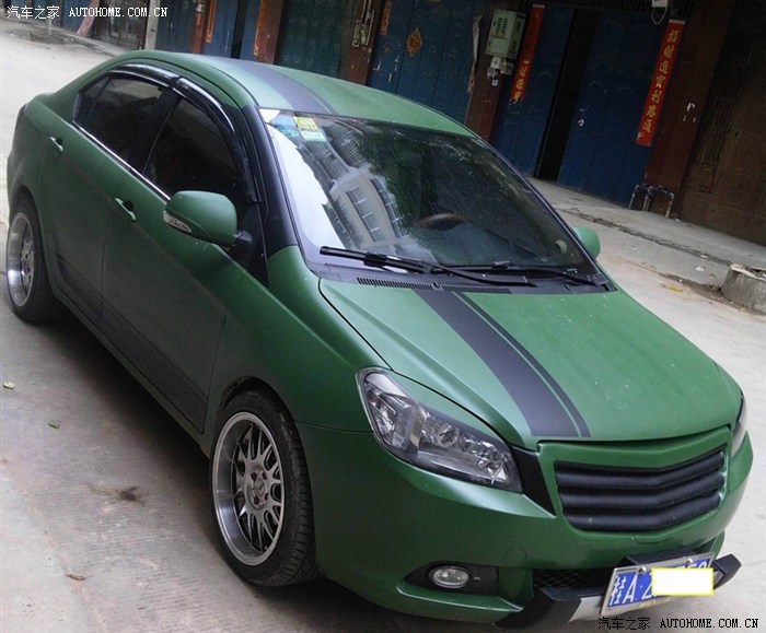 长城c30换色改亚光绿又一改装力作