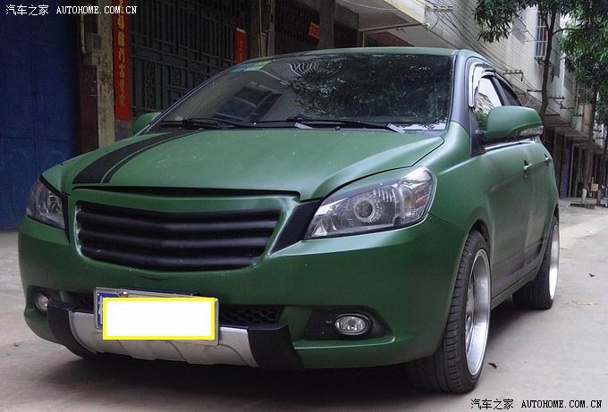 长城c30换色改亚光绿又一改装力作