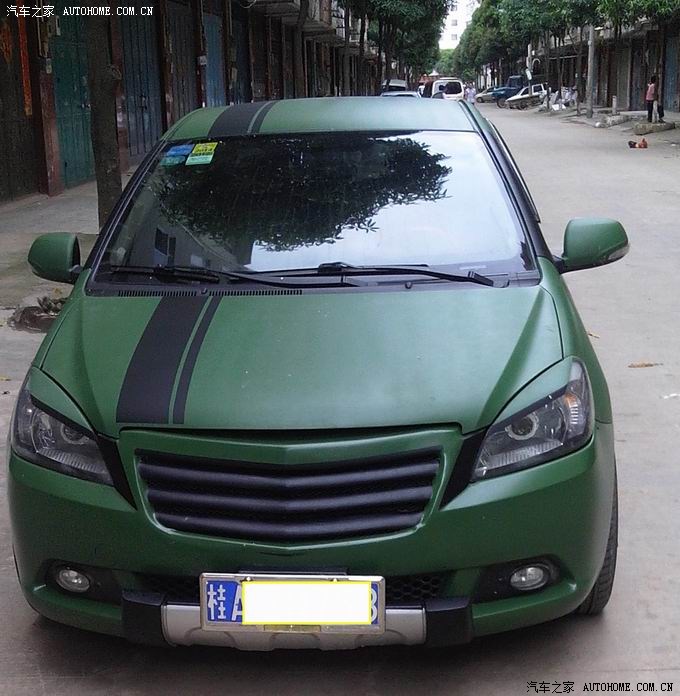 长城c30换色改亚光绿又一改装力作