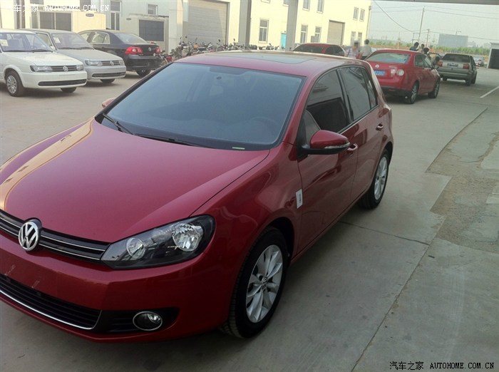 14t红色高尔夫6提车作业装修图稍后送出