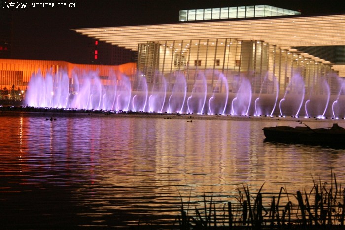 天津文化中心音乐喷泉图片