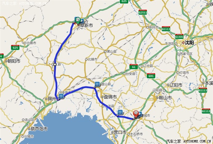 走高速路过沈阳,直接奔鞍山海城下高速就可以了  你这路指的晕死了