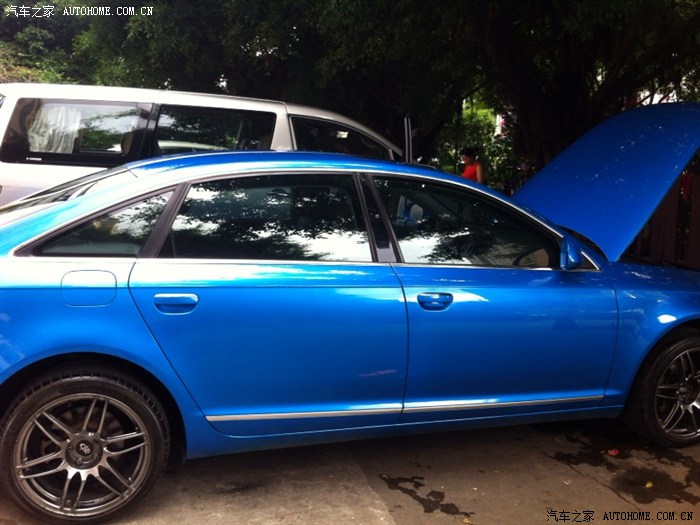 10款奥迪a6l银灰改蓝色
