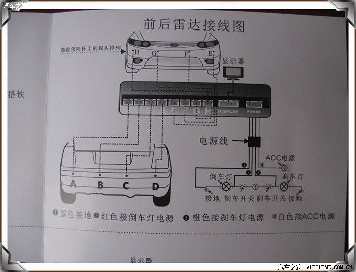 【图】五菱改装第二十七季:六探头倒车雷达系统 (一笑原创)_五菱之光