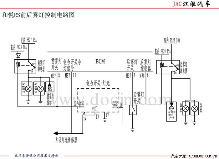 江淮汽车和悦rs电器电路维修手册
