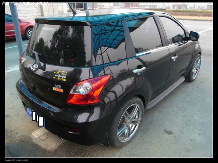 炫丽改装17寸镀铬五幅运动型轮毂,加装法兰盘和短弹簧的效果