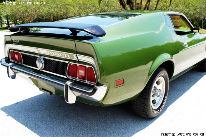 1973年的野马这个颜色够亮的