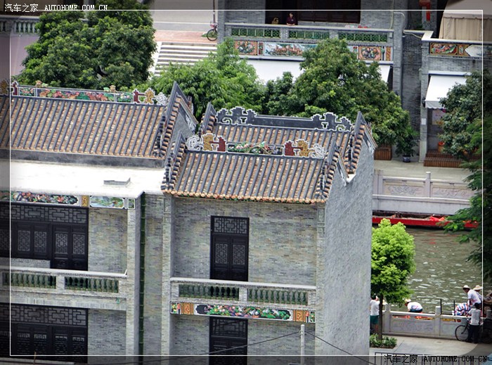 猎德河边上极有岭南建筑特色的猎人坊.