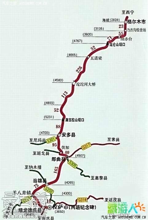 广西长道西藏自驾游路书川青滇新等线路详尽资料