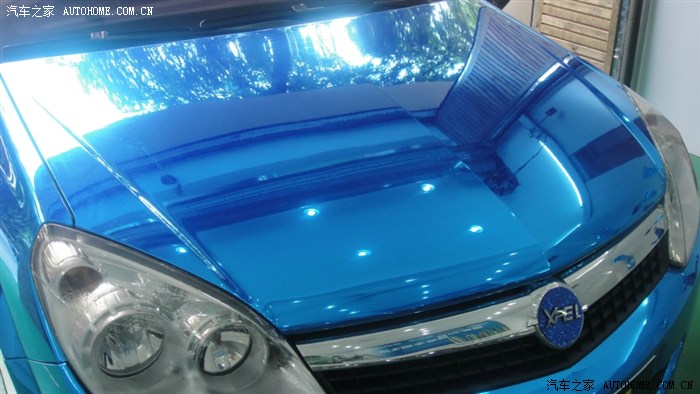 长沙第一台电镀蓝欧宝雅特改色作业