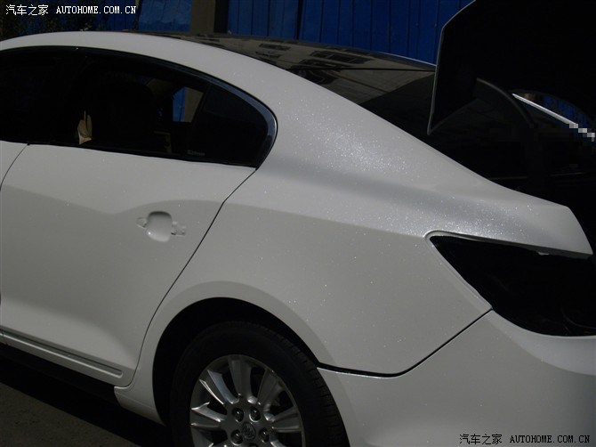 辆别克君越改色改珠光白色,白色是真的漂亮哦_君越论坛_汽车之家论坛