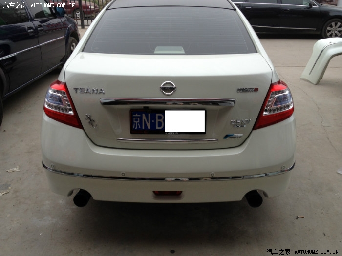 象牙白天籁领先版改装公爵后保险杠!9月7日二楼更新图片