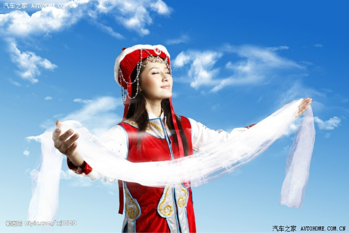 给进藏的勇士献哈达