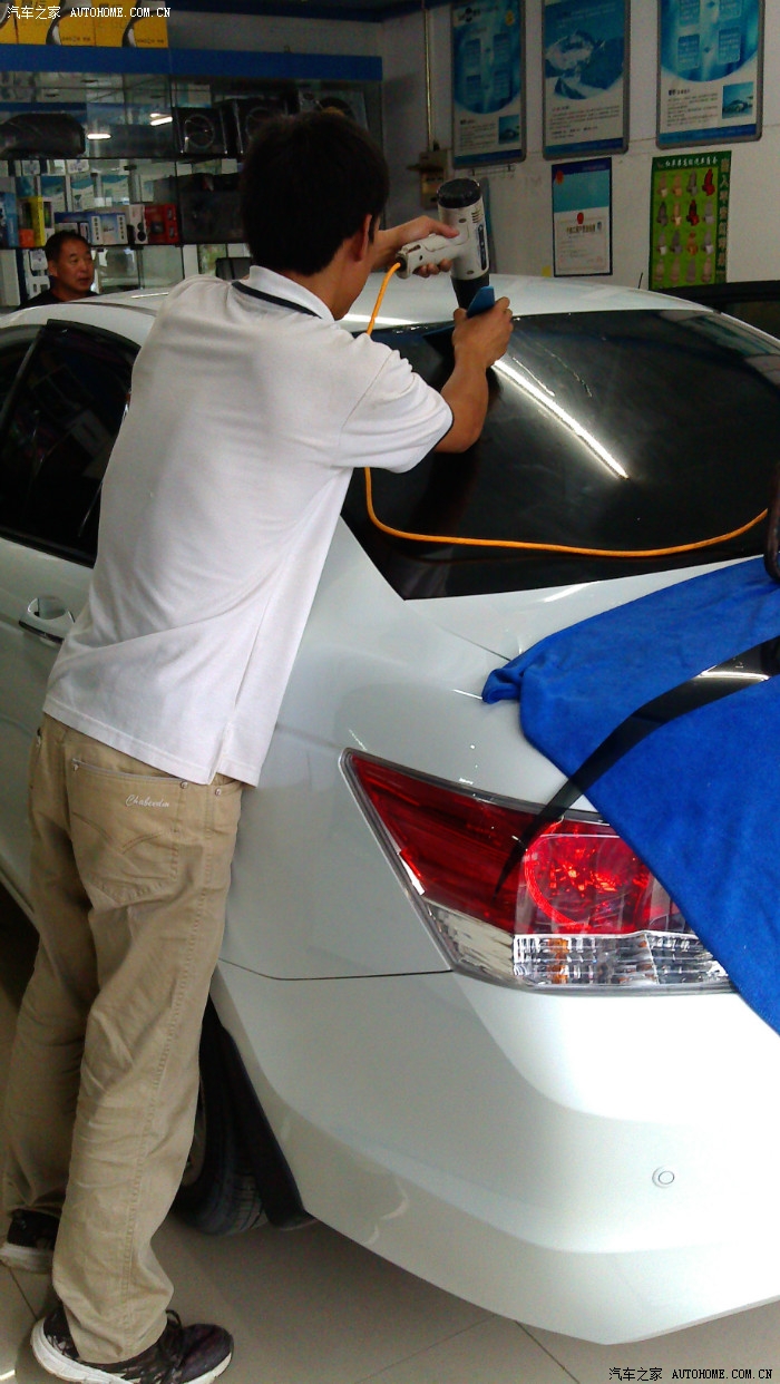 500公里雅阁贴膜作业雷朋619855