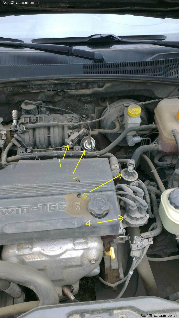 第二图,黄色一号,是进气压力传感器.