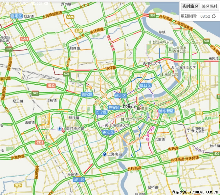 9.30. 路况直播, 早7点开始, 换成谷歌的实况图了