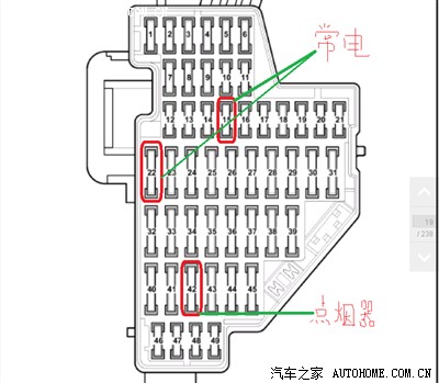 高尔夫4保险丝对照表图片