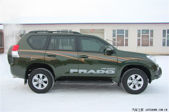 帅帅的普拉多心爱的军绿色中东2700