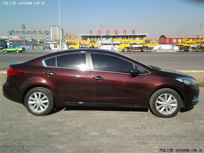 【图】k3 gls at 暗樱红 提车作业_起亚k3/k3s论坛_汽车之家论坛