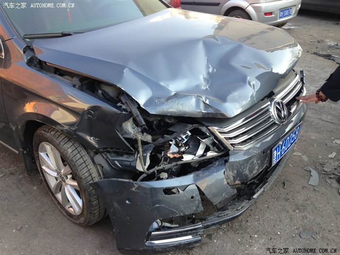 新迈腾没开3个月撞了