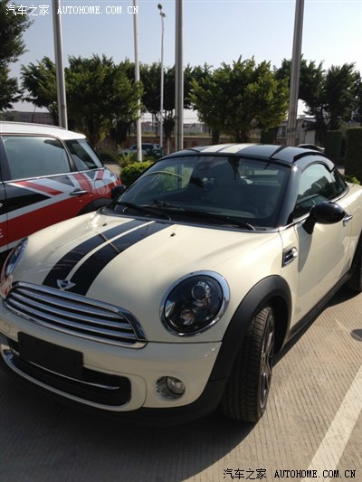 mini coupe胡椒白,米色内饰,两座mini跑车【新车作业】