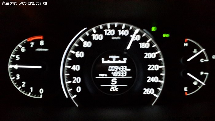 九代雅阁,小飙了一下