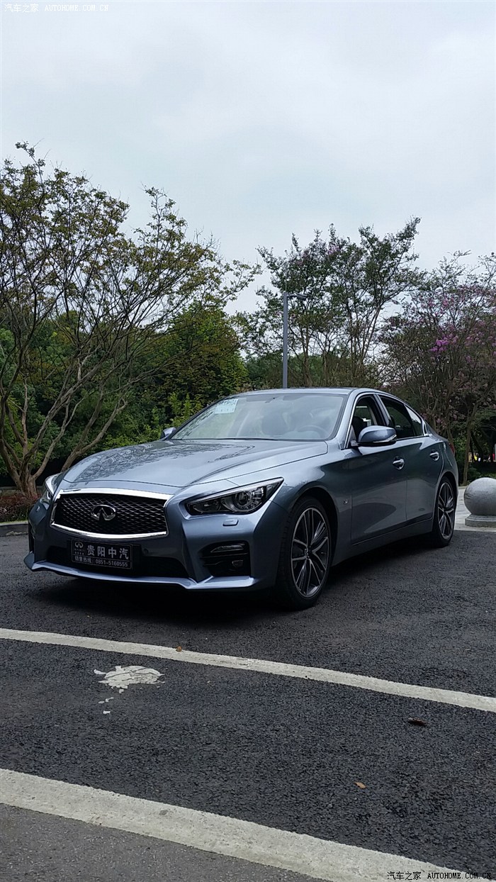 q50s冰锐蓝第一季提车作业