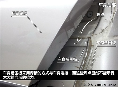 车身后围板为什么也被拽下来了?